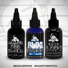 Load image into Gallery viewer, Black and Blue Set - Big Sleeps Ink