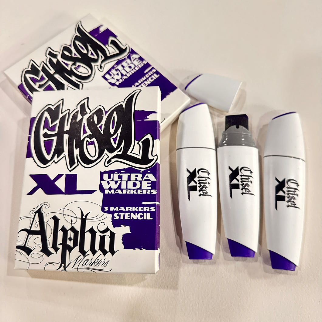 ALPHA MARKERS-CHISEL TIP X-TRA WIDE EDITION