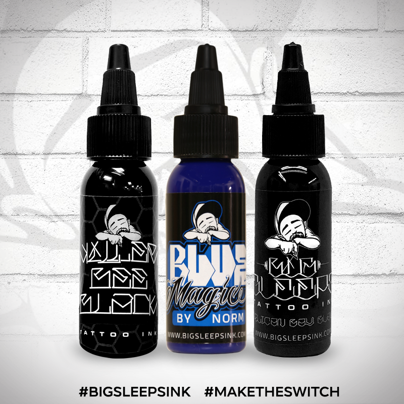 Black and Blue Set - Big Sleeps Ink