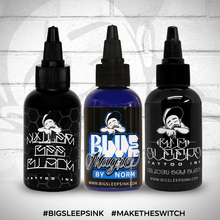 Load image into Gallery viewer, Black and Blue Set - Big Sleeps Ink
