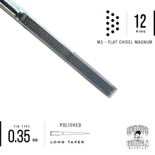 Load image into Gallery viewer, 12 Needle Chisel Magnum - Big Sleeps (50pc/Box) - Big Sleeps Ink
