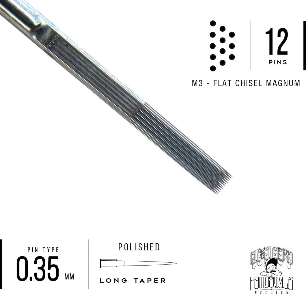 12 Needle Chisel Magnum - Big Sleeps (50pc/Box) - Big Sleeps Ink