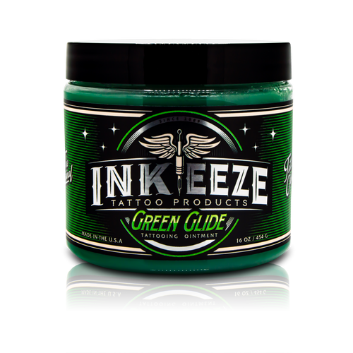 GREEN GLIDE TATTOO OINTMENT 16oz - Big Sleeps Ink